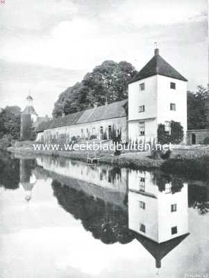 Gelderland, 1914, Terborg, Het kasteel Wisch. De achterkant van de stallen