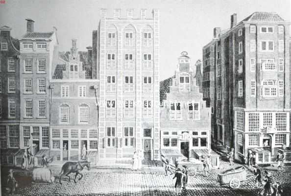 Sloopend herboren Nederland V. Rotterdam, de sloopersstad. Het Huis Engelenburg (in het midden) aan de Hoogstraat te Rotterdam