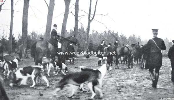 Gelderland, 1914, Lochem, De vossenjacht in de omstreken van Lochem. Het einde der jacht, de zoogenaamde 