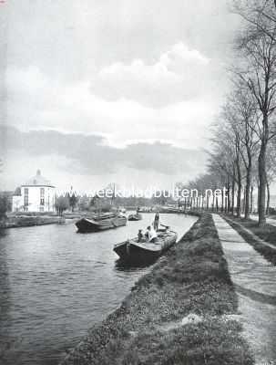 De Vliet bij Voorburg. Links de historische buitenplaats 