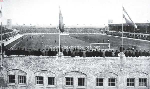 Noord-Holland, 1914, Amsterdam, De opening van het stadion. Overzicht van het Nederlandsche Sportpark