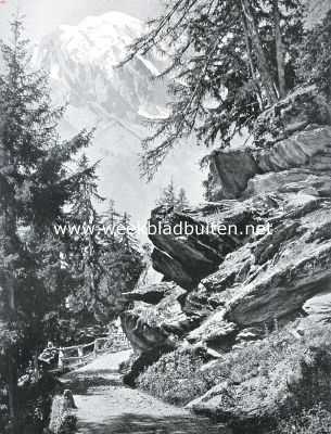 Onbekend, 1914, Onbekend, De Mont-Blanc gezien van den weg van Chatelard naar Finhaut.
