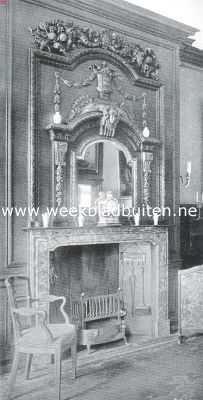 Gelderland, 1914, Ruurlo, Het Huis te Ruurlo. Schoorsteenmantel in de eetzaal