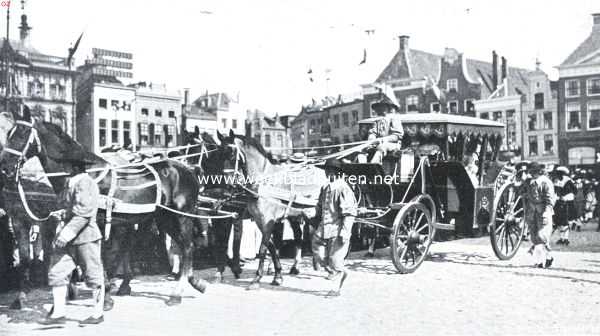 Groningen, 1914, Groningen, Het derde eeuwfeest der Groningsche Universiteit. De koets van den Spaanschen gezant in den optocht