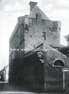 Gelderland, 1914, Elburg, Elburg. Het stadhuis te Elburg. Achterzijde