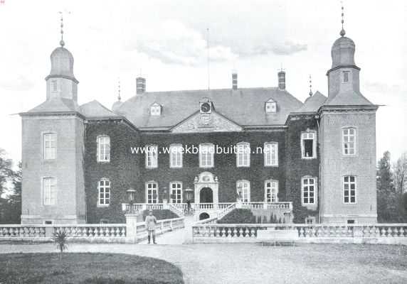 Limburg, 1914, Swalmen, Het kasteel Hillenrade te Swalmen. De voorgevel van het kasteel Hillenrade