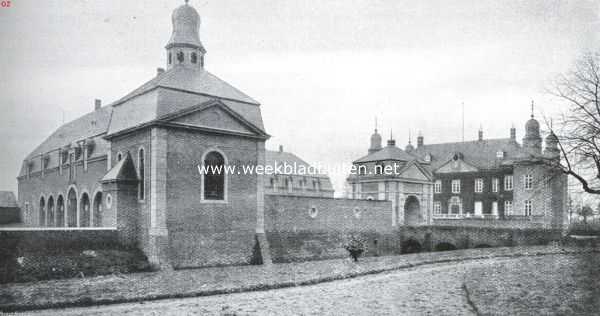 Limburg, 1914, Swalmen, Het kasteel Hillenrade te Swalmen. Poortingang en hoofdgebouw