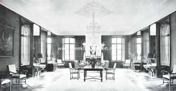 Limburg, 1914, Swalmen, Het kasteel Hillenrade te Swalmen. De Groote Zaal
