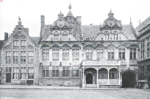 Belgi, 1914, Veurne, Veurne. Het Stadhuis