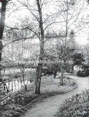 Drenthe, 1914, Frederiksoord, De tuin der Gerard-Adriaan-Van-Swieten-Tuinbouwschool te Frederiksoord. Begin van den natuurtuin
