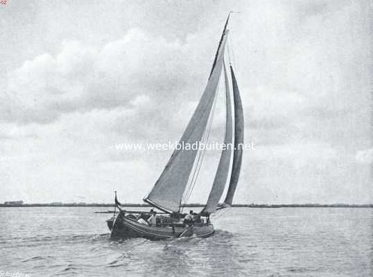 Friesland, 1914, Onbekend, Friesland's water. Op de Sneeker meer