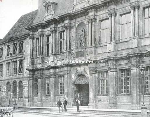Frankrijk, 1914, Troyes, Troyes. Hoofdingang van het stadhuis