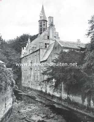 Belgi, 1914, Mechelen, De oude abdij van St. Truien aan een der 