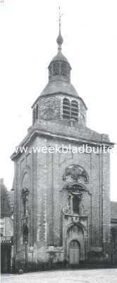 Belgi, 1914, Nieuwpoort, Nieuwpoort in West-Vlaanderen. De kerktoren