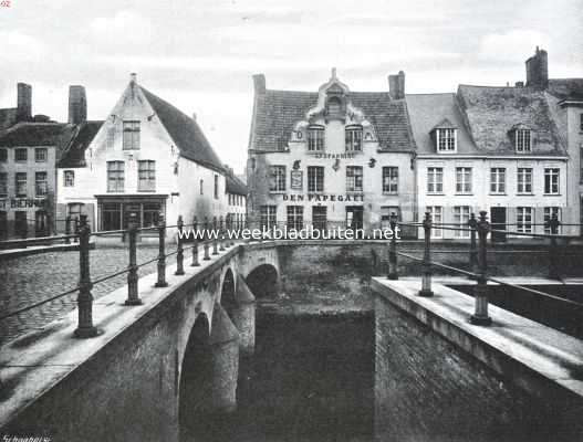 Belgi, 1914, Diksmuide, In het geteisterde Diksmuide. Een mooi hoekje