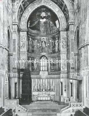 Itali, 1914, Monreale, De absis der kathedraal te Mon Reale