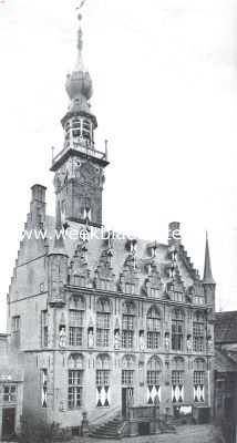 Zeeland, 1914, Veere, Veere. Het Stadhuis