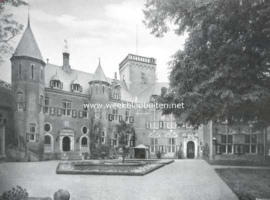 Utrecht, 1915, Breukelen, Het kasteel Nyenrode. Voorplein