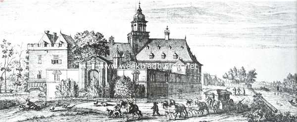 Utrecht, 1915, Breukelen, Het kasteel Nyenrode. Naar de ets door Matham, 1642