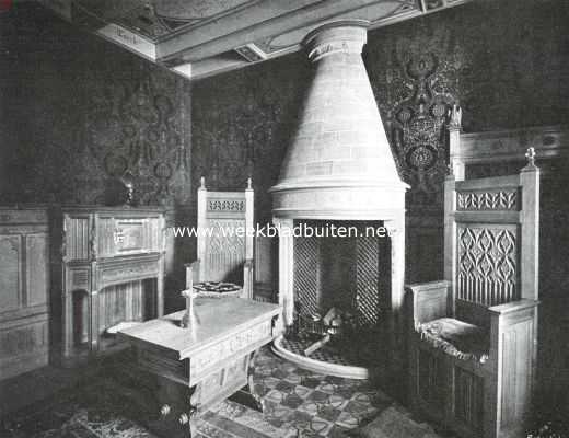 Utrecht, 1915, Breukelen, Het kasteel Nyenrode. Gothische kamer