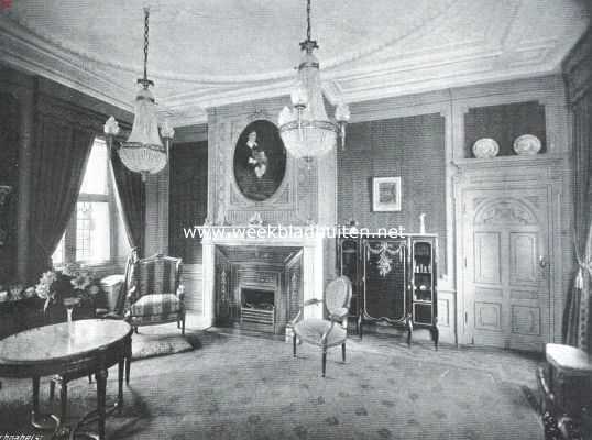 Utrecht, 1915, Breukelen, Het kasteel Nyenrode. Boudoir