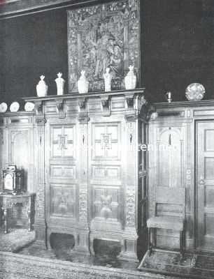 Het kasteel Nyenrode. Kast in de rookkamer