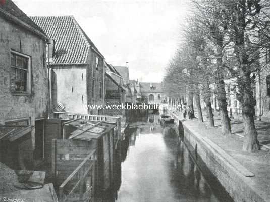 Utrecht, 1915, Montfoort, Montfoort. De Haven. Op den achtergrond de Waag