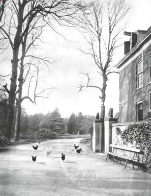 Noord-Holland, 1915, Vogelenzang, Huize Vogelenzang. Gezicht in het park bij de Zuidzijde van het huis