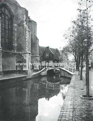 Zuid-Holland, 1915, Delft, Achter de Nieuwe Kerk te Delft