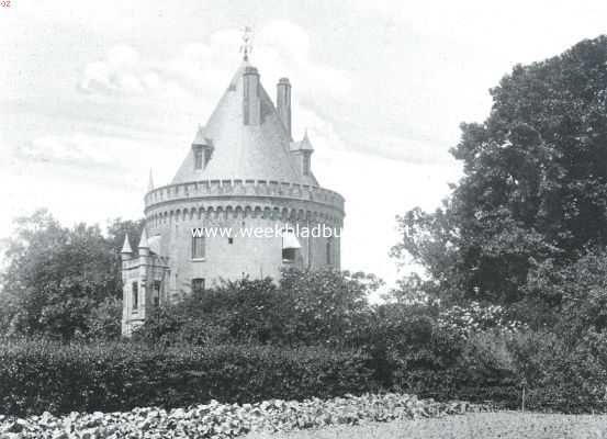 De Geldersche Toren. Het huis van het park uit gezien