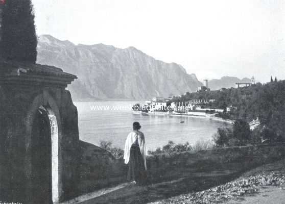 Italia Irredenta. Malcesine aan het Gardameer, op de grens van Itali en Oostenrijk