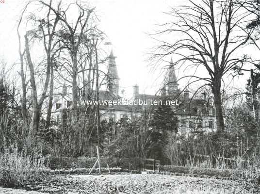 Zeeland, 1915, Middelburg, Walchersche kasteelen en buitenplaatsen. Het slot Ter Hooge. Van het park uit gezien