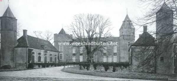 Zeeland, 1915, Domburg, Walchersche kasteelen en buitenplaatsen. Kasteel Westhove met de bijgebouwen en hunne torens