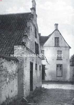 Limburg, 1915, Broekhuizenvorst, Het slot Oijen bij Broekhuizenvorst. Voorgebouw (links) en ingang hoofdgebouw