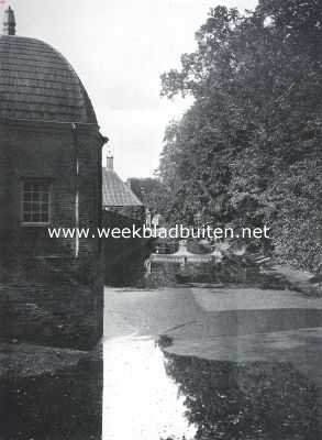 Overijssel, 1916, Eerde, De buitengracht aan de voorzijde van het Huis Eerde