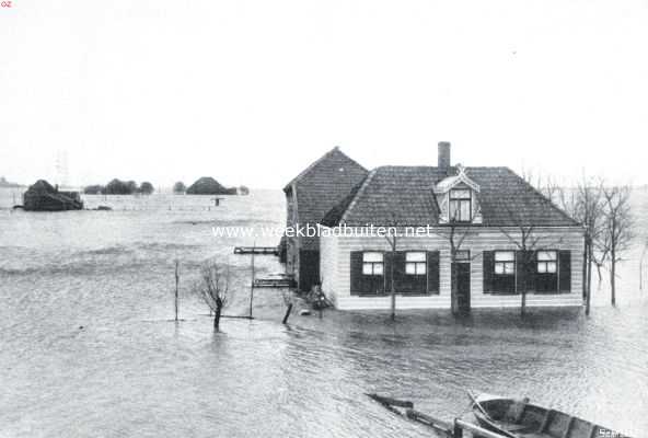 Noord-Holland, 1916, Onbekend, De doorbraak onzer zeedijken. Het in de vorige week overstroomde land tusschen Schellingwoude en Ransdorp