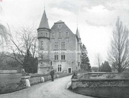 Limburg, 1916, Oud-Valkenburg, Het kasteel Chaloen. Van ter zijde gezien