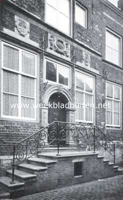 Zeeland, 1916, Middelburg, Twee steden van Walcheren. Middelburg. Gevelgedeelte van de Lombard