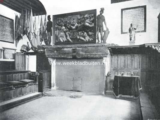 Zeeland, 1916, Middelburg, Twee steden van Walcheren. De Vierschaar in het Stadhuis te Middelburg