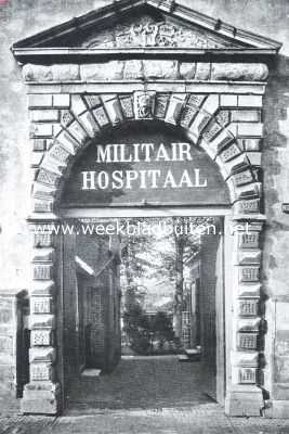 Twee steden van Walcheren. Poortje van het Militair Hospitaal, vroeger Colveniers-Doelen, te Middelburg