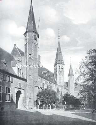 Zeeland, 1916, Middelburg, Het binnenplein der Abdij te Middelburg