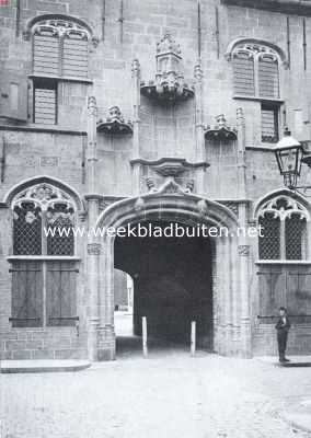 Zeeland, 1916, Middelburg, Twee steden van Walcheren. Abdij-poort te Middelburg