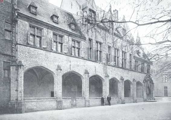 Zeeland, 1916, Middelburg, Twee steden van Walcheren. Zuidzijde der Abdij te Middelburg