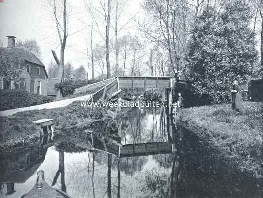 Overijssel, 1916, Giethoorn, Giethoorn. Bruggetje te Giethoorn