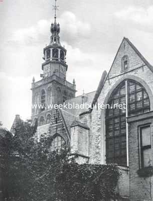 Zuid-Holland, 1916, Gouda, Bij de St. Janskerk te Gouda