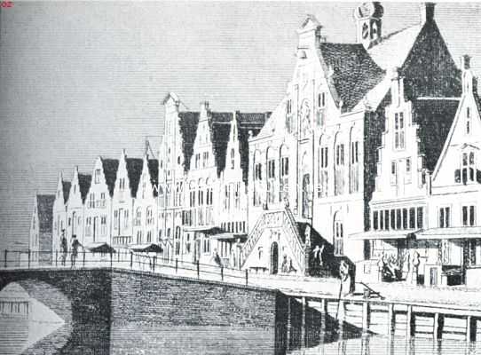 Noord-Holland, 1916, Medemblik, Medemblik de oudste. Het Stadhuis in de eerste helft der 18e eeuw