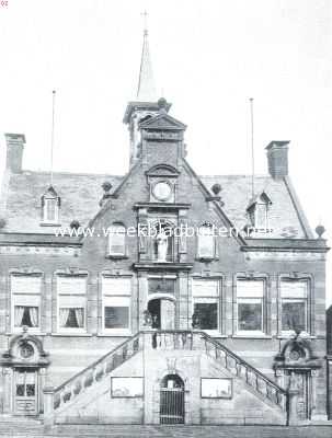 Noord-Holland, 1916, Medemblik, Medemblik de oudste. Het Stadhuis, zooals het zich thans vertoont