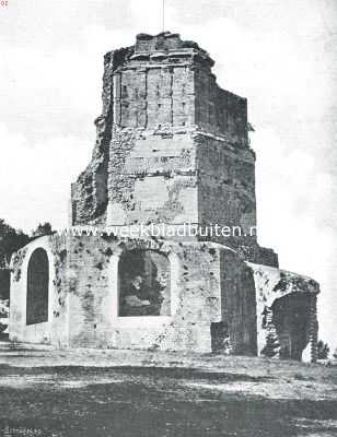 Frankrijk, 1916, Nmes, Reisherinneringen uit de Provence en de Languedoc. De Tour Magne op den top van den Mont-Cavalier bij Nmes