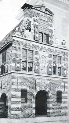 Groningen, 1916, Appingedam, Het Raadhuis te Appingedam. Voorgevel