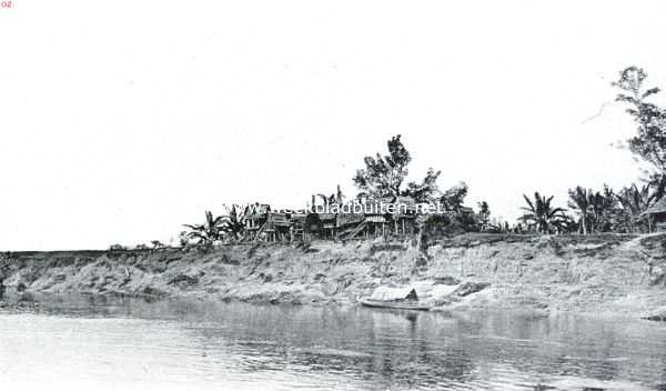 Indonesi, 1916, Kuok, Een consult in de Tropen. De rivier bij Koeok